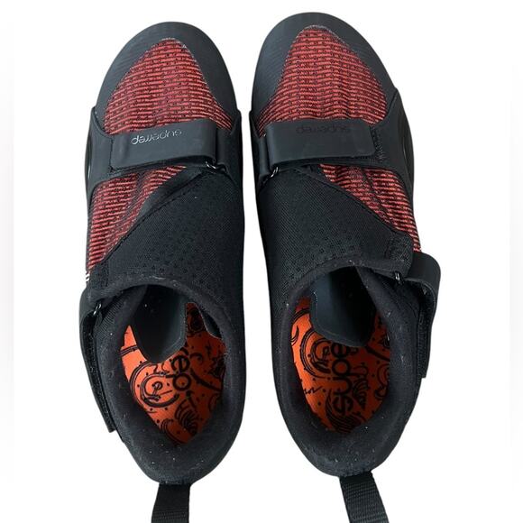 Nike Women’s SuperRep Cycle Black Hyper Crimson Shoes Cleats - Sz 8 - Picture 7 of 8